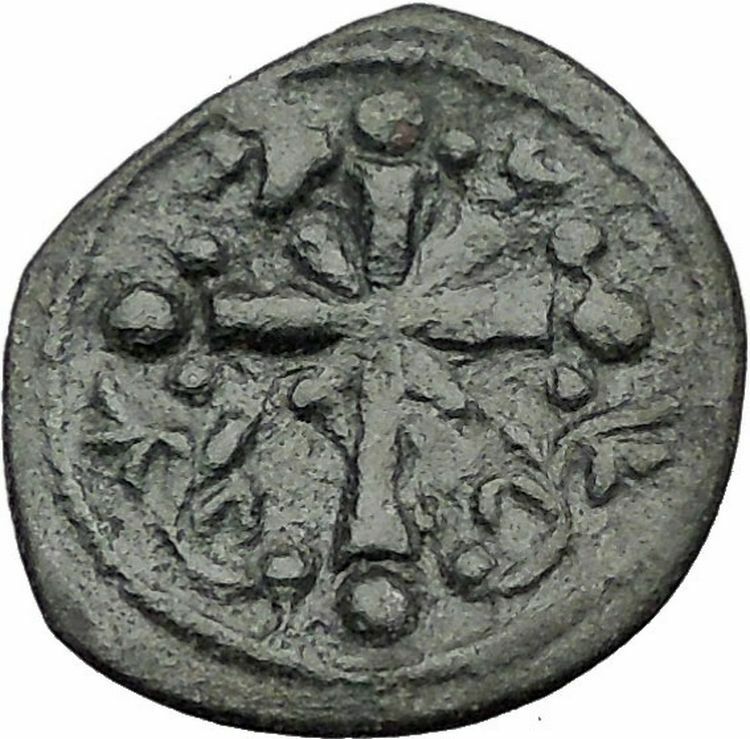 JESUS CHRIST Class I Anonymous Ancient 1078AD Byzantine Follis Coin CROSS i55442