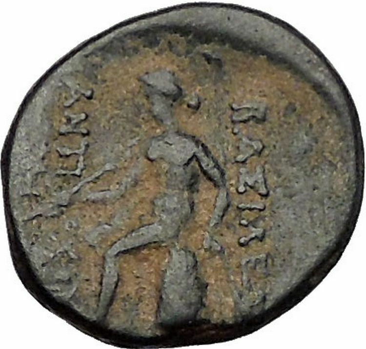 ANTIOCHOS III Megas 221BC Seleukid Rare R3 Ancient Greek Coin Apollo i56499