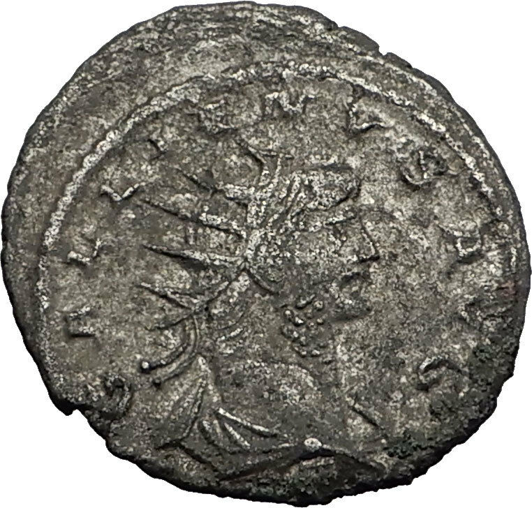 Gallienus Valerian I son Authentic Ancient Roman Coin Jupiter Rare i58482