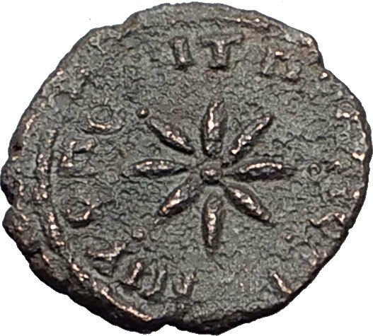 GETA as Caesar 198AD Nicopolis ad Istrum NIGHT STAR Ancient Roman Coin i58059