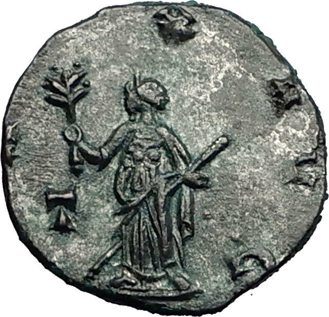 Gallienus son of Valerian I Genuine Ancient Roman Coin Pax Peace i58477