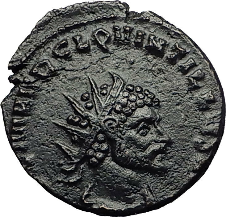 QUINTILLUS 270AD Rome FIDES TRUST Original Authentic Ancient Roman Coin i58656