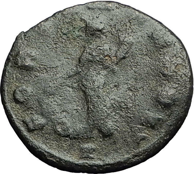 Quintillus 270AD Authentic Genuine Rare Ancient Roman Coin FORTUNA LUCK i58953