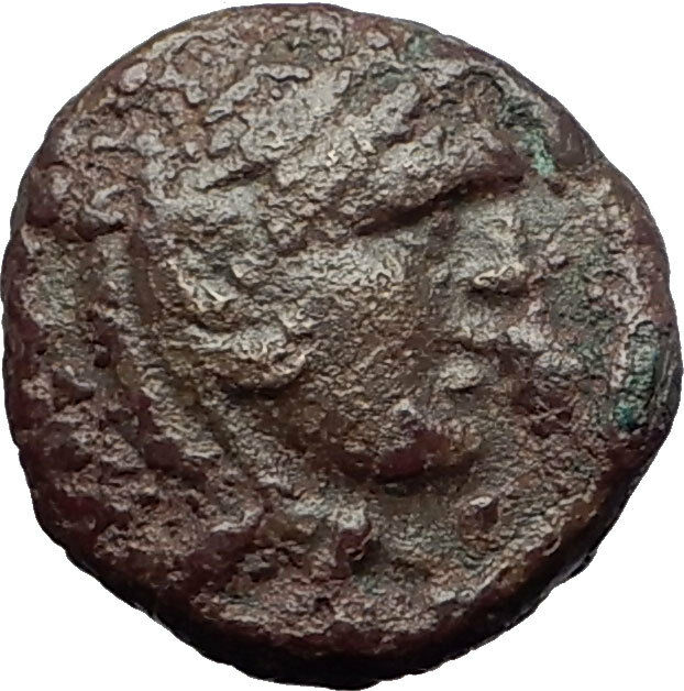 PHILIP V 220BC Macedonia RARE Genuine Ancient Greek Coin HERCULES & HORSE i60875