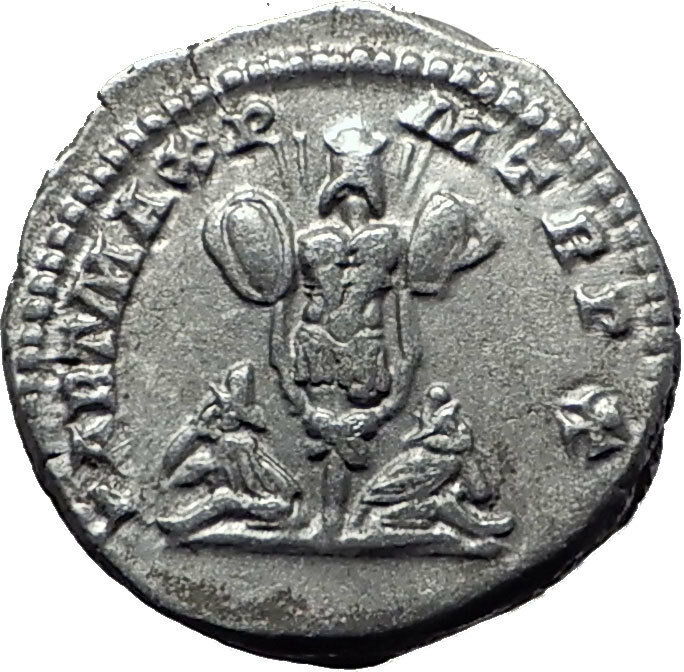 SEPTIMIUS SEVERUS 201AD Silver Possibly Unpublished Ancient Roman Coin i61481