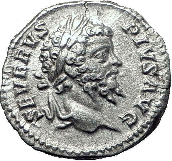 SEPTIMIUS SEVERUS 201AD Silver Possibly Unpublished Ancient Roman Coin i61481