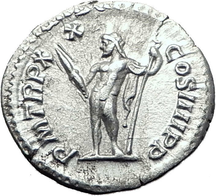 CARACALLA 217AD Rome Silver Authentic Ancient Roman Coin JUPITER ZEUS i61494