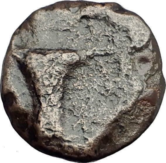 KYME in AEOLIS - Genuine 350BC Authentic Ancient Greek Coin HORSE & VASE i62667