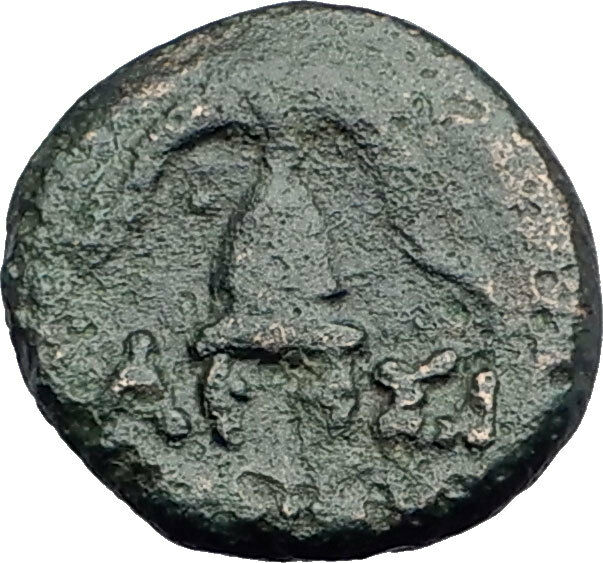 DEMETRIOS I Poliorketes MACEDONIA King Shield Helmet Ancient Greek Coin i62777