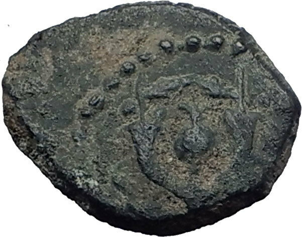 Jewish King ALEXANDER JANNAEUS Ancient Jerusalem WIDOW's MITE Bible Coin i64169