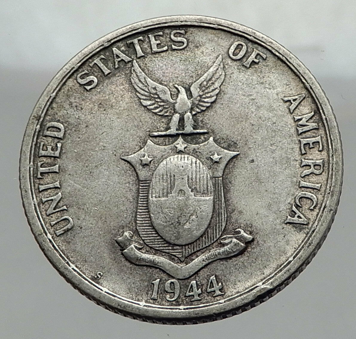 1944 S PHILIPPINES Fifty Centavos United States of America Silver Coin i63002