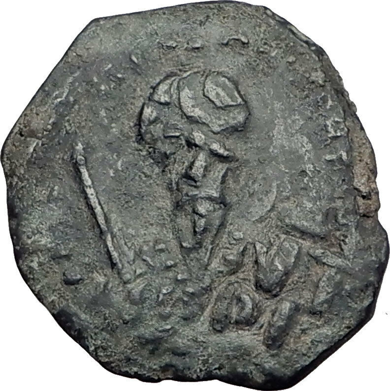 CRUSADERS of Antioch Tancred Ancient 1101AD Byzantine Time Coin CROSS i64467