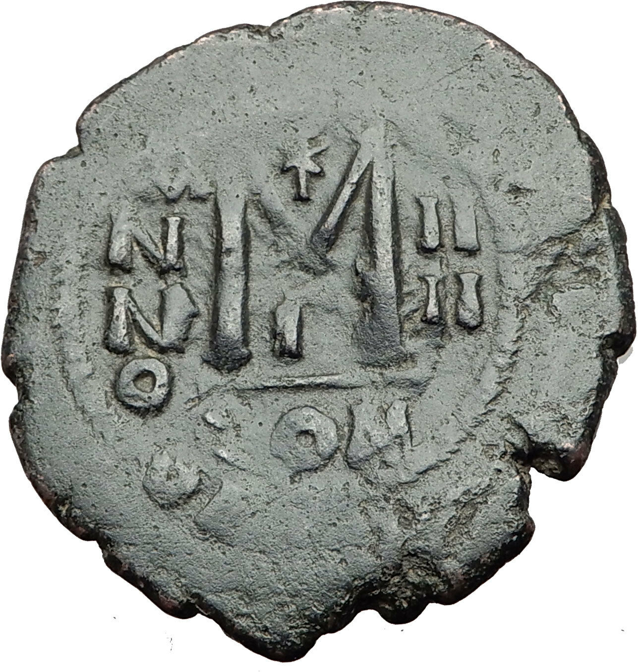 HERACLIUS & Son H Constantine Genuine 610AD Ancient Byzantine Follis Coin i65034