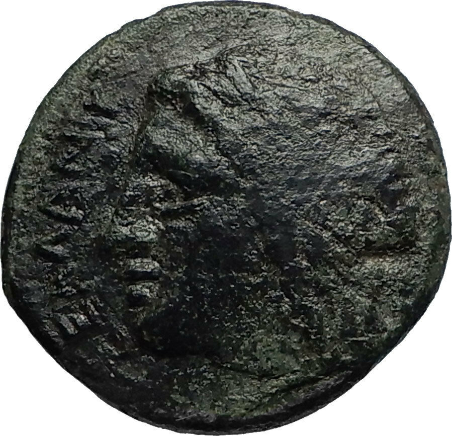 SYRACUSE in SICILY Authentic Ancient 287BC Greek Coin w ZEUS & EAGLE i67173