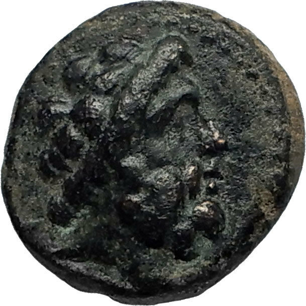 ARADOS in PHOENICIA Authentic Ancient 206BC Greek Coin w ZEUS & GALLEY i67241