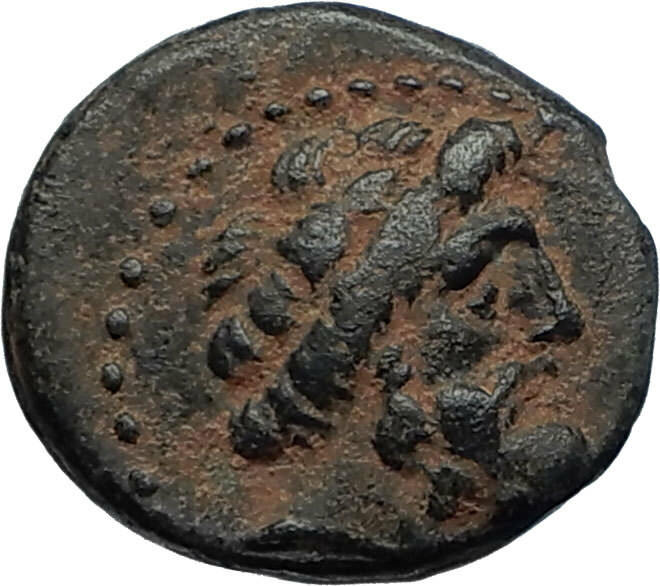 ARADOS in PHOENICIA Authentic Ancient 206BC Greek Coin w ZEUS & GALLEY i67993