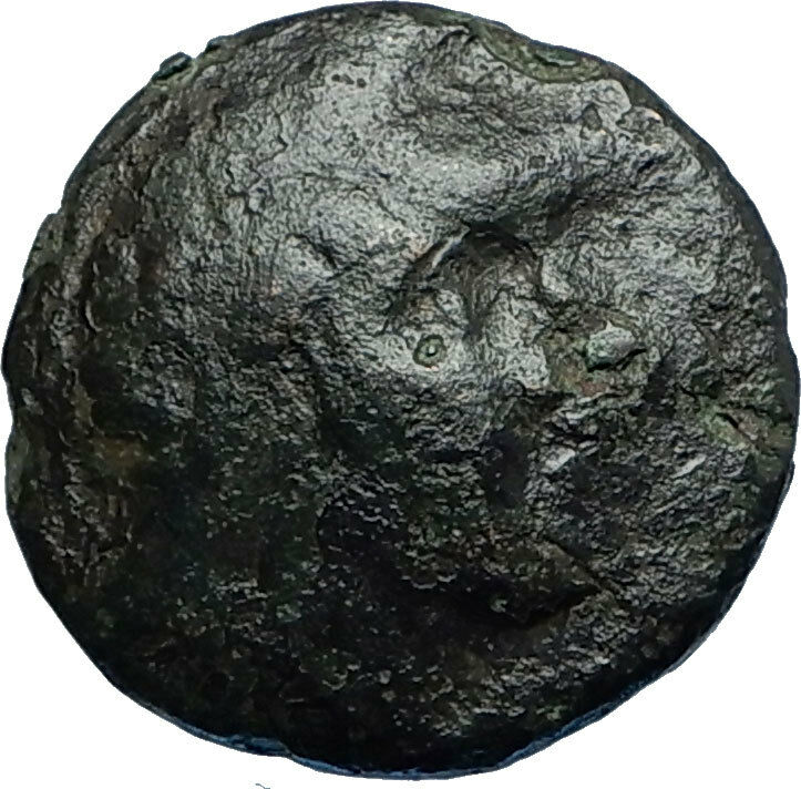 LYSIMACHOS Thrace King 305BC Lampsakos Ancient Greek Coin ATHENA TROPHY i68691