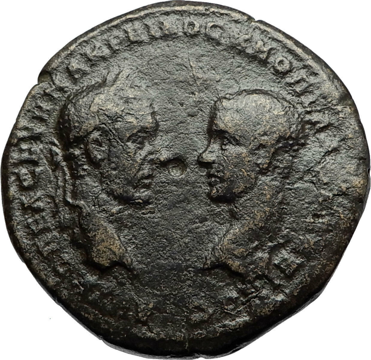 MACRINUS and DIAUDUMENIAN Marcianopolis Ancient Roman Coin HERMES MERCURY i70725