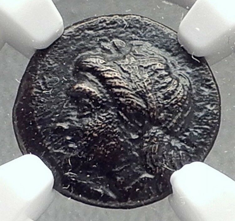 KLAZOMENAI in IONIA Authentic Ancient 387BC Greek Coin APOLLO & SWAN NGC i72625