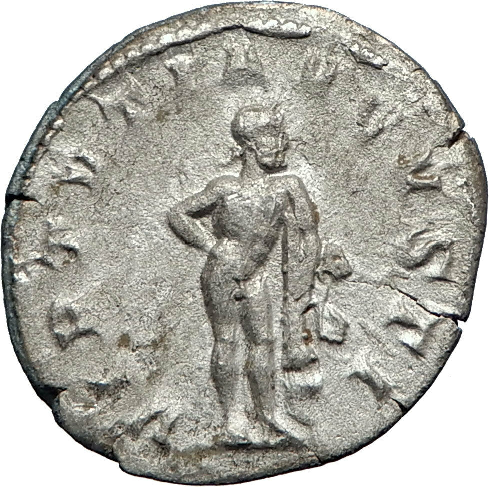 GORDIAN III 241AD Rome Ancient Silver Roman Coin 'Farnese' HERCULES i73177