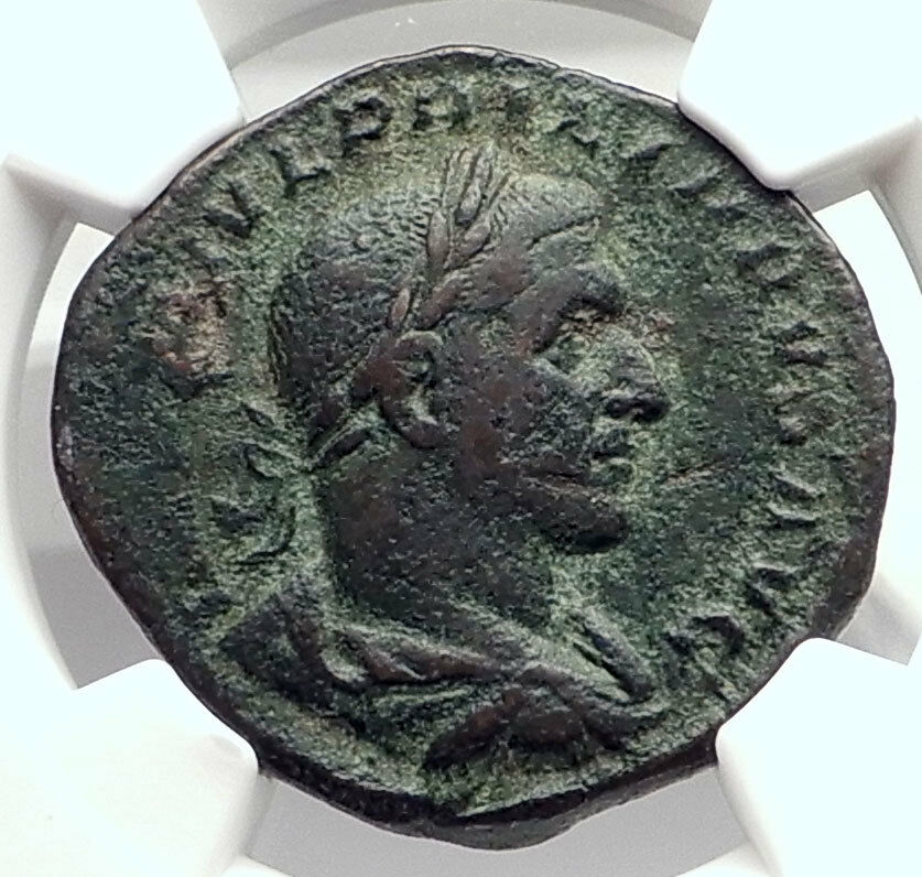 PHILIP I the ARAB Authentic Ancient 248AD Rome Sestertius Roman Coin NGC i72934