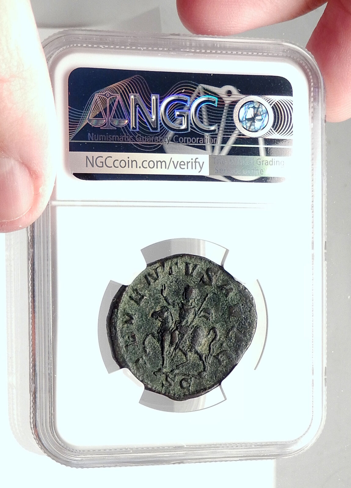 PHILIP I the ARAB Authentic Ancient 248AD Rome Sestertius Roman Coin NGC i72934