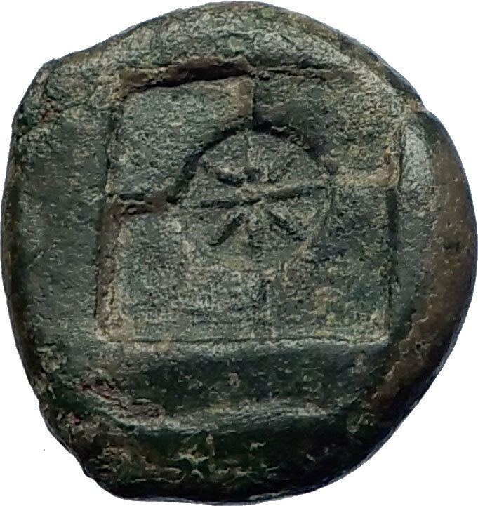 SYRACUSE Sicily 357BC Ancient Greek Coin Nymph Arethusa Quadrapartite i73966