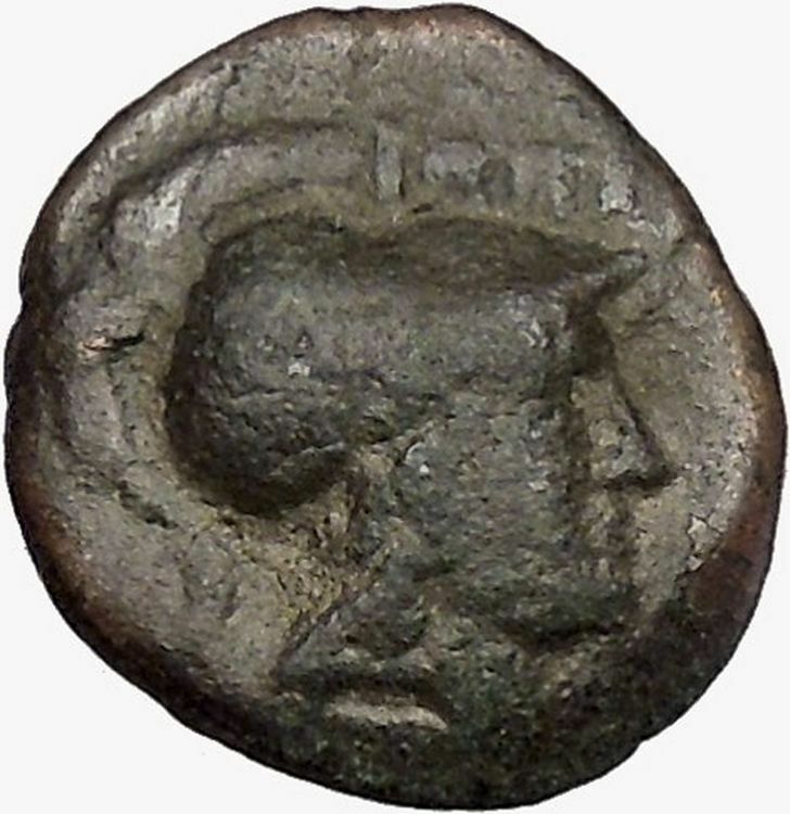 THESSALIAN LEAGUE Larissa 196BC Greek Coin ATHENA APOLLO Healer Cult i43399