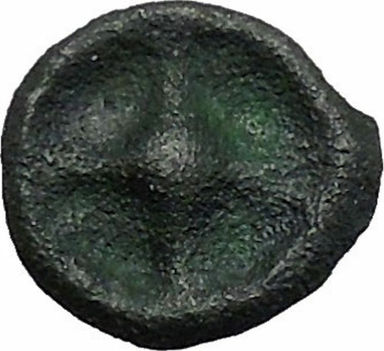 ISTROS Thrace 500BC Wheel Money Authentic Ancient Greek Coin BLACK SEA i48212