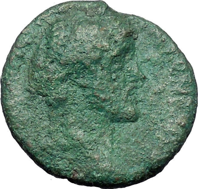 ANTONINUS PIUS Marcus Aurelius Father Ancient Roman Coin Thunderbolt i48549