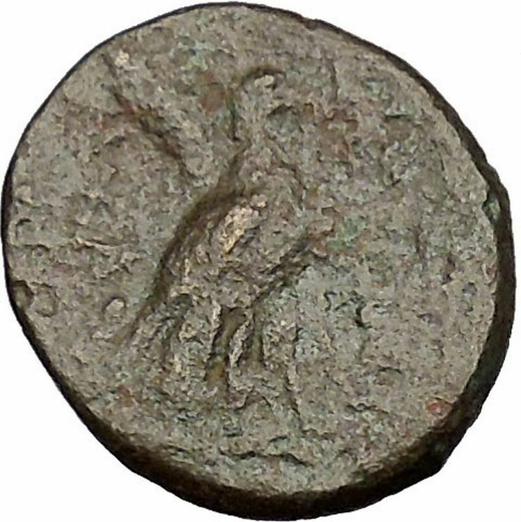 ACHAIOS Rebel KING of SELEUKID Empire Apollo Eagle RARE R2 Greek Coin i51953