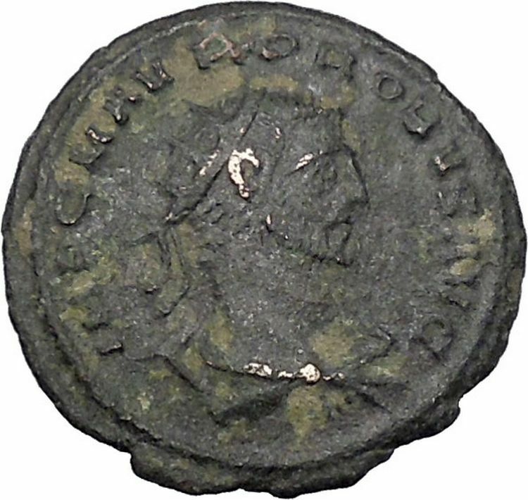 Probus receiving globe from Jupiter 276AD Authentic Ancient Roman Coin i46997