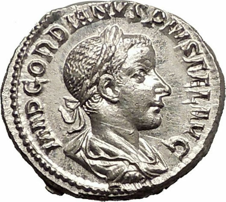 GORDIAN III 238AD Rare Ancient Silver Denarius Roman Coin Security Cult i57329