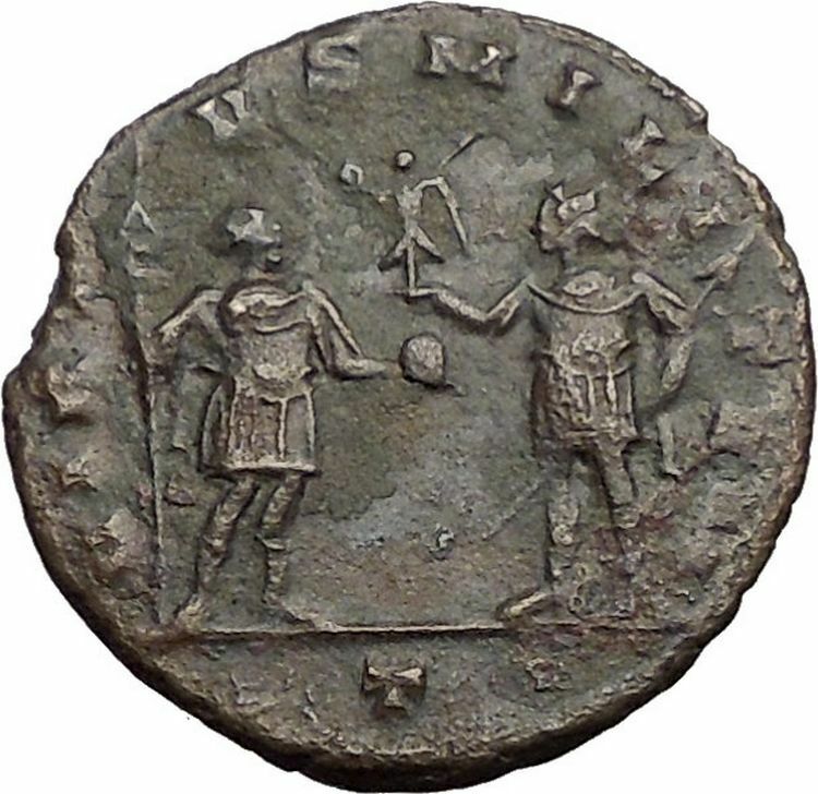 AURELIAN with globe 272AD Rare Authentic Ancient Roman Coin Soldier i57426