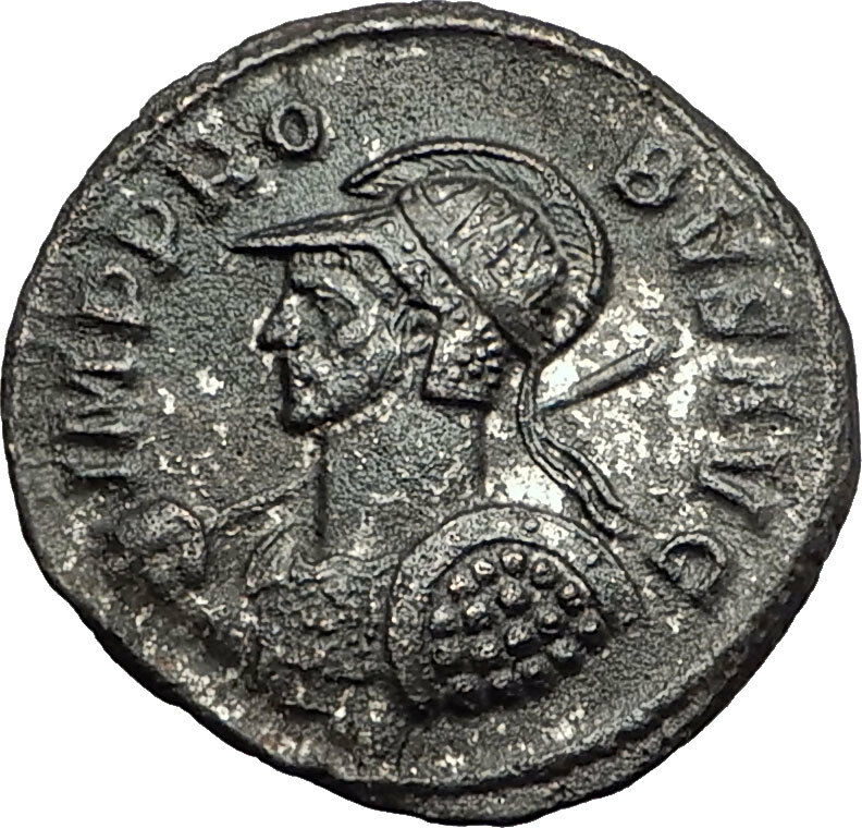 PROBUS Original Genuine 276AD Authentic Ancient Roman Coin Temple of Roma i59185