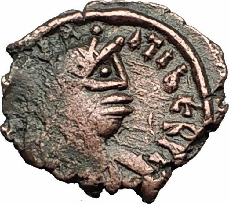 MAURICE TIBERIUS 582AD Constantinople Pentanummium Ancient Byzantine Coin i59305