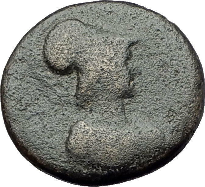 TOMARA in LYDIA Rare 138AD Ancient Greek Coin under Romans ATHENA APOLLO i61373