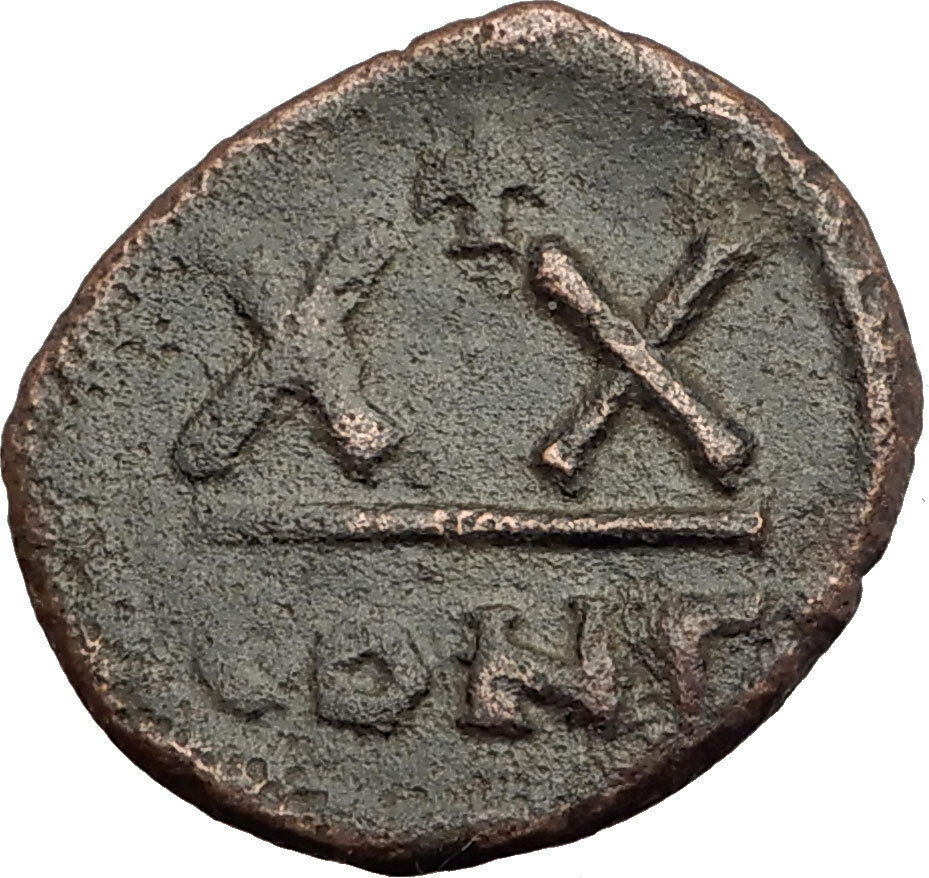 TIBERIUS II CONSTANTINE Constantinople Half Follis Ancient Byzantine Coin i62572