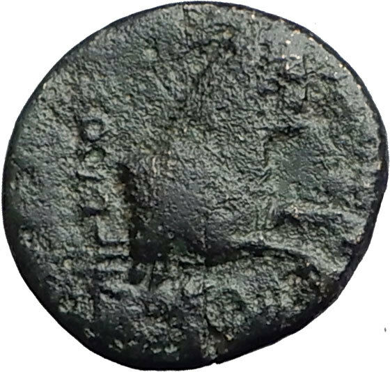 Kolophon Colophon IONIA 360BC Authentic Ancient Greek Coin APOLLO & HORSE i63166