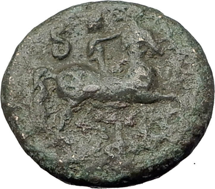 PHILIP V 200BC Macedonia King Authentic Ancient Greek Coin ZEUS HORSE i61476