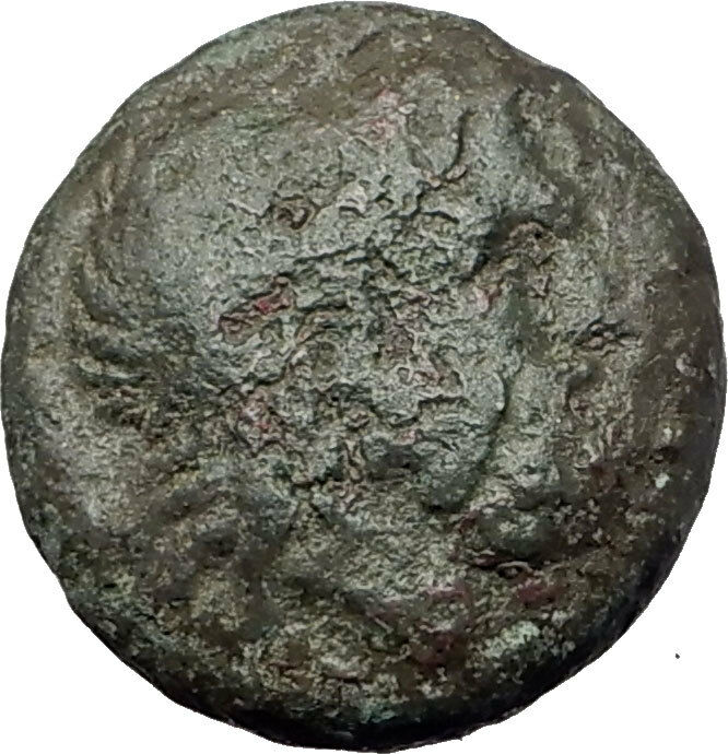 PHILIP V 200BC Macedonia King Authentic Ancient Greek Coin ZEUS HORSE i61476