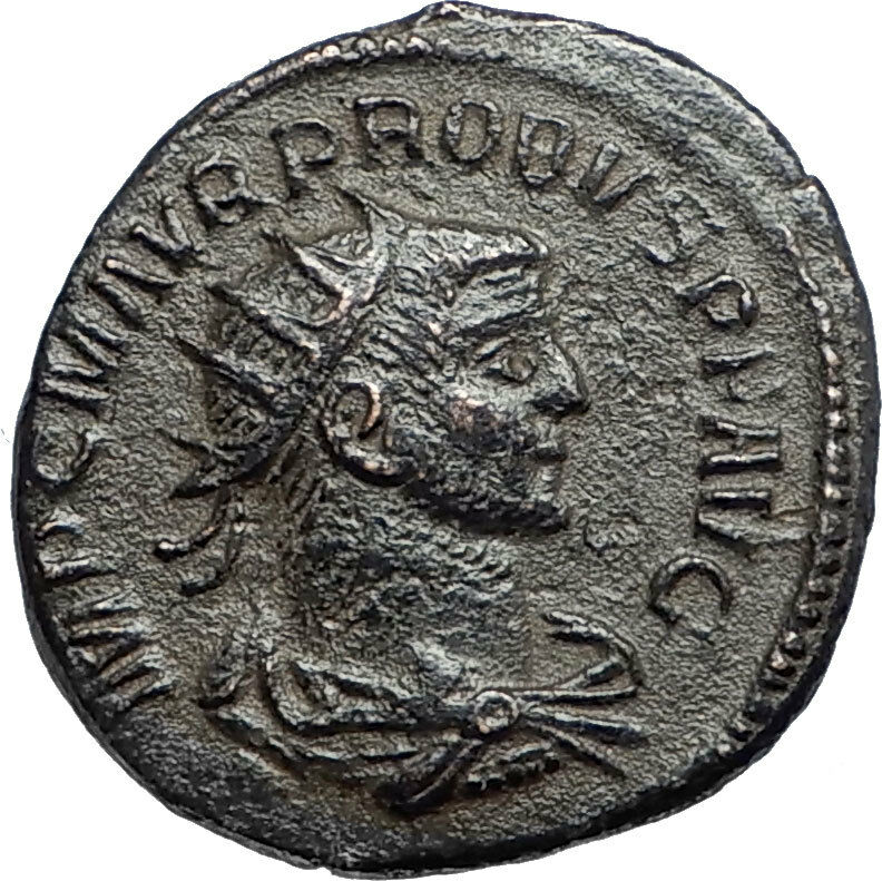 PROBUS w Jupiter Authentic Ancient Original 276AD Antioch Roman Coin i67100