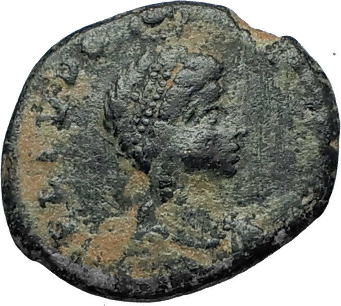 EUDOXIA Arcadius Wife 401AD Authentic Ancient Roman Coin VICTORY CHI-RHO i67463