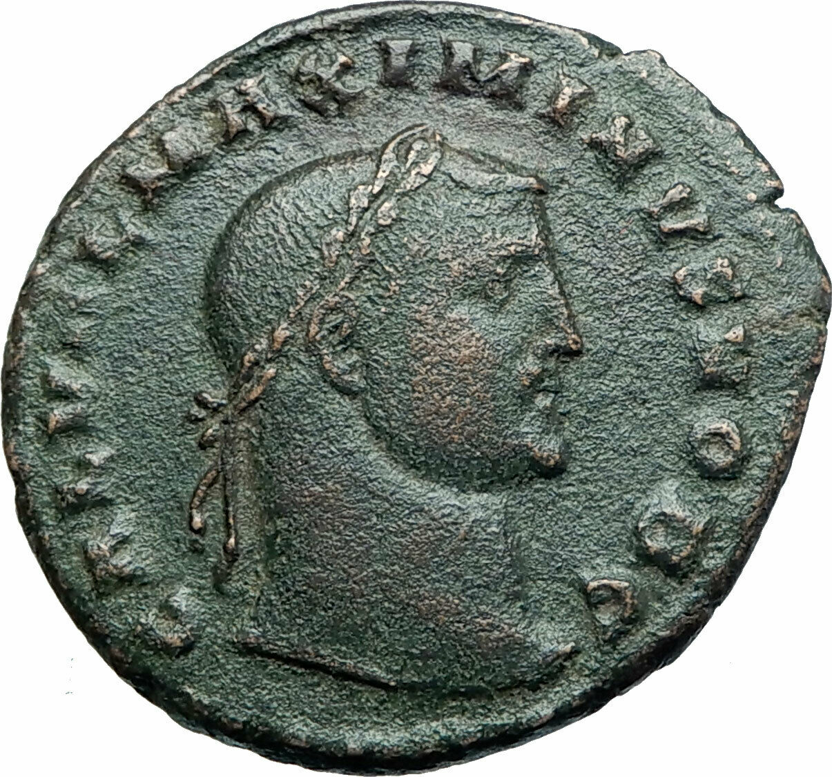 MAXIMINUS II DAIA Authentic Ancient 308AD Cyzicus Follis Roman Coin MARS i79321