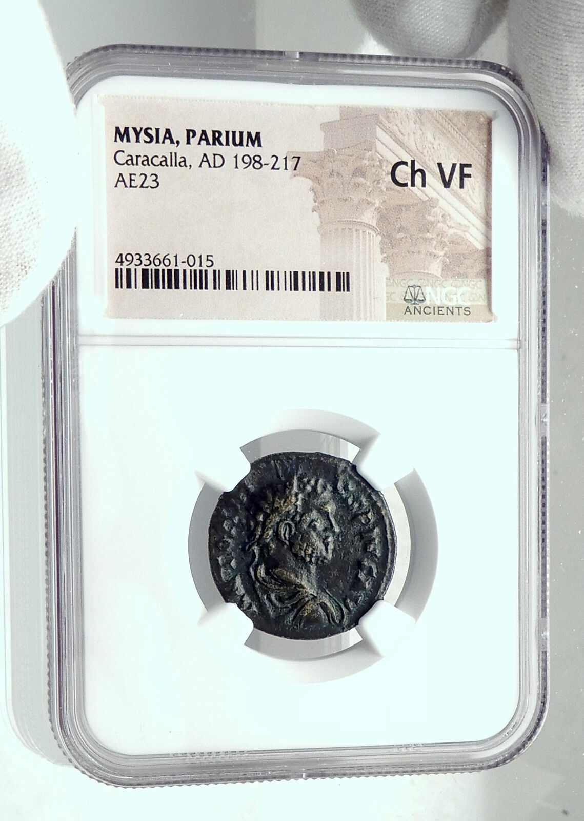 CARACALLA Genuine Parion Parium Mysia Ancient Roman Coin CAPRICORN NGC i79222