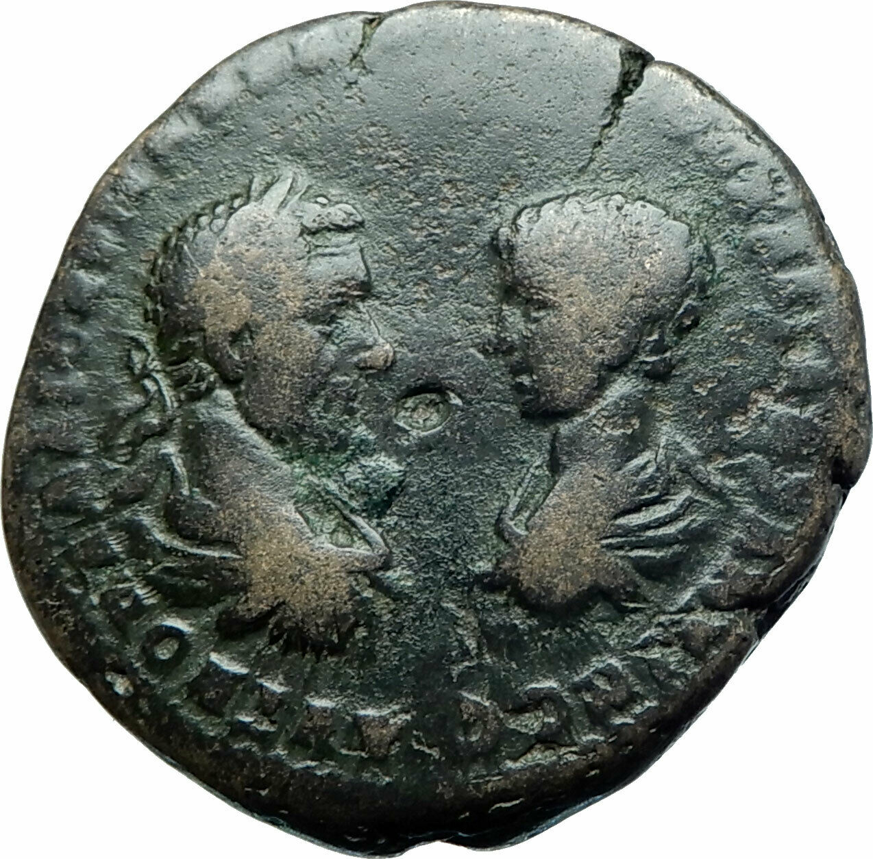 MACRINUS & SON DIADUMENIAN Ancient 217AD Marcianopolis Roman Coin HERMES i78990