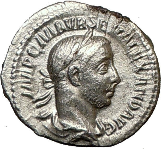 SEVERUS ALEXANDER 226AD Ancient Silver Roman Coin PAX PEACE i21270