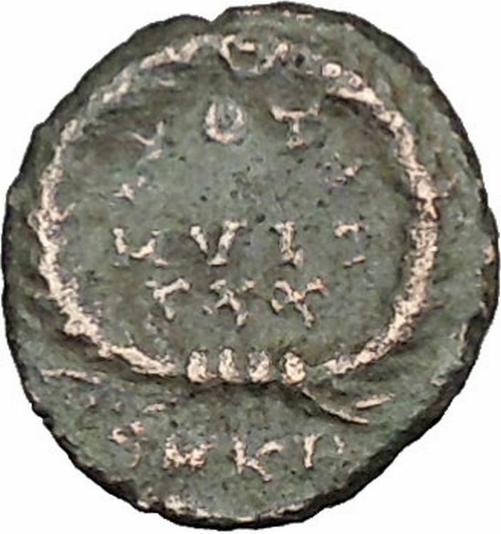 CONSTANTIUS II son of Constantine the Great Roman Coin Wreath of success i40462