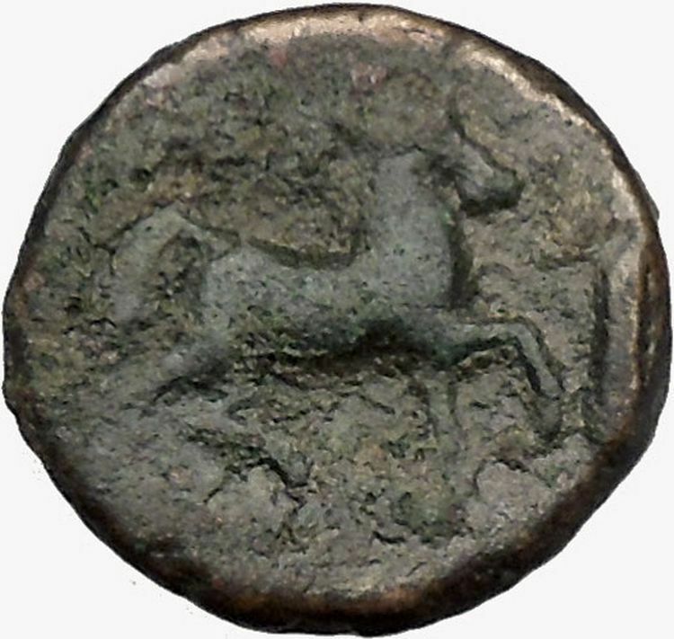 THESSALIAN LEAGUE Larissa 196BC Greek Coin ATHENA APOLLO Healer Cult i43396