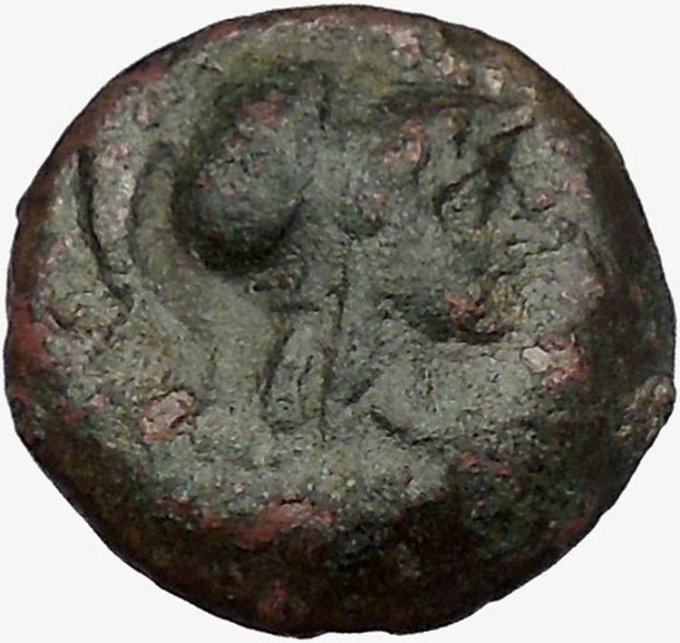 THESSALIAN LEAGUE Larissa 196BC Greek Coin ATHENA APOLLO Healer Cult i43396